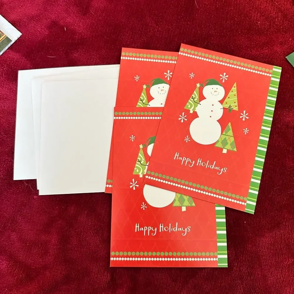 Christmas Holiday notecards with matching envelopes bulk bundle stationary